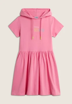 Freddy Abito Bambina con Cappuccio e Logo Multicolore- Abiti