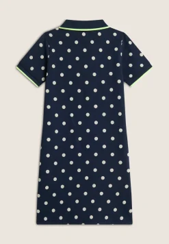 Freddy Abito Bambina Stile Polo in Tessuto Piquet a Pois- Abiti