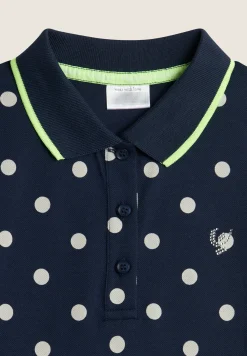 Freddy Abito Bambina Stile Polo in Tessuto Piquet a Pois- Abiti