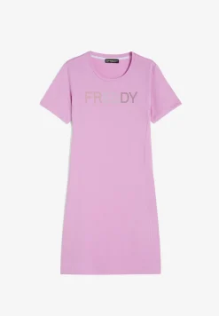Freddy Abito in jersey con maxi logo composto da borchie metal-Donna Abiti
