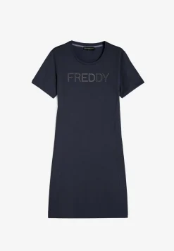 Freddy Abito in jersey con maxi logo composto da borchie metal-Donna Abiti