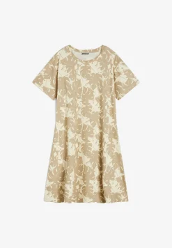 Freddy Abito skater in jersey modal stampa tropical all over-Donna Abiti