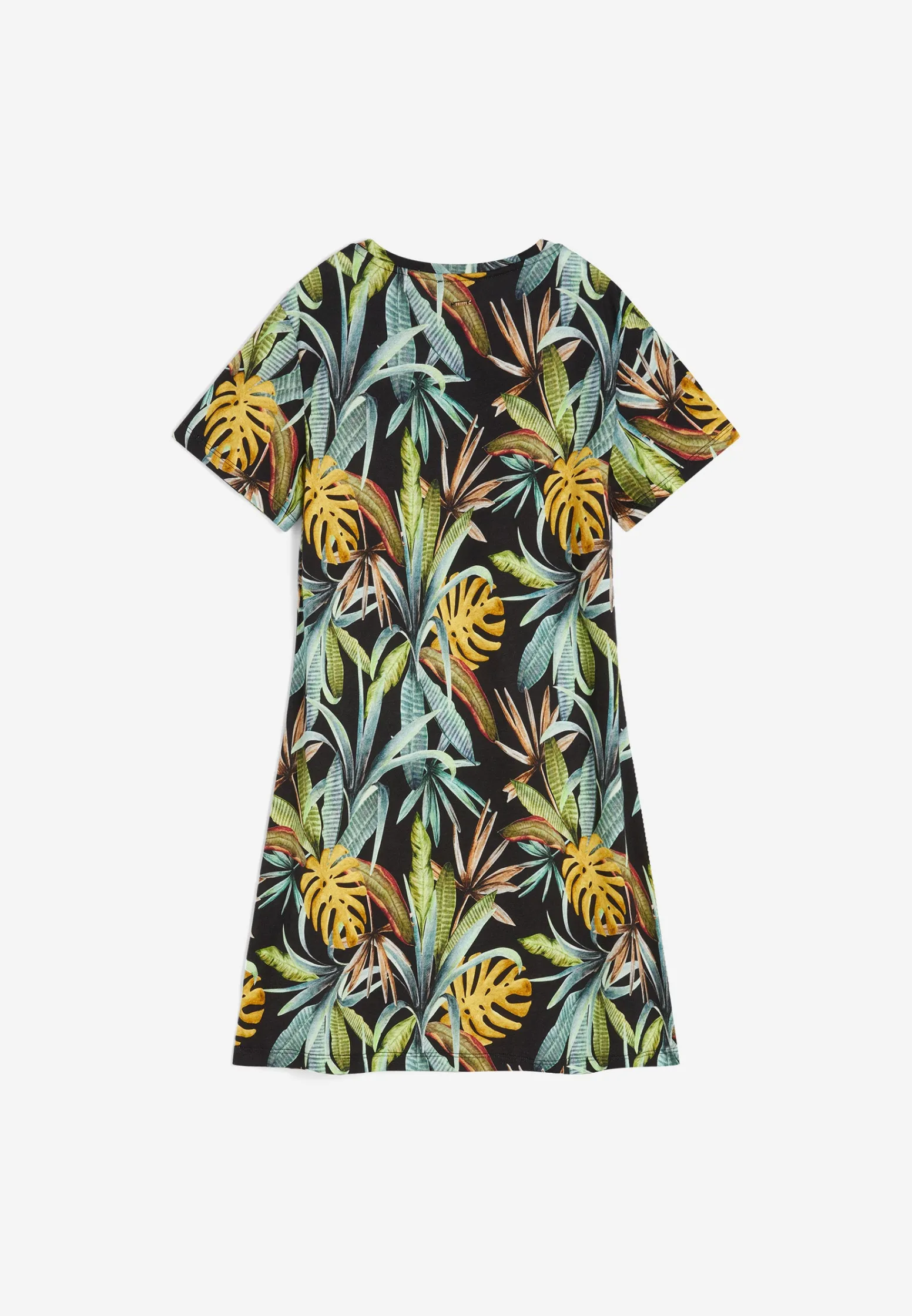 Freddy Abito skater in jersey modal stampa tropical all over-Donna Abiti