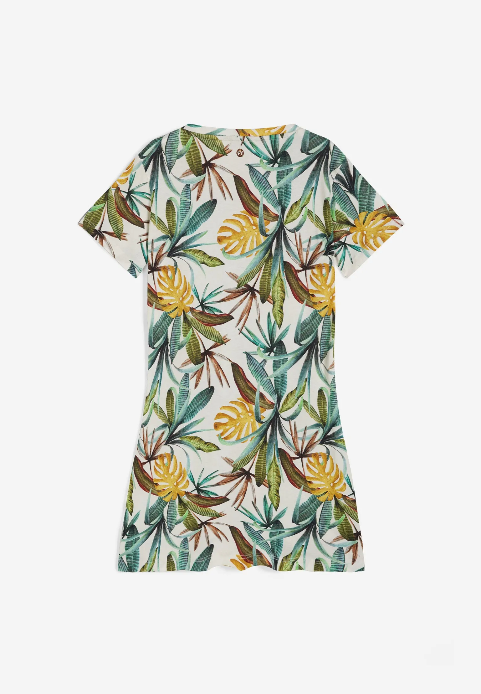 Freddy Abito skater in jersey modal stampa tropical all over-Donna Abiti
