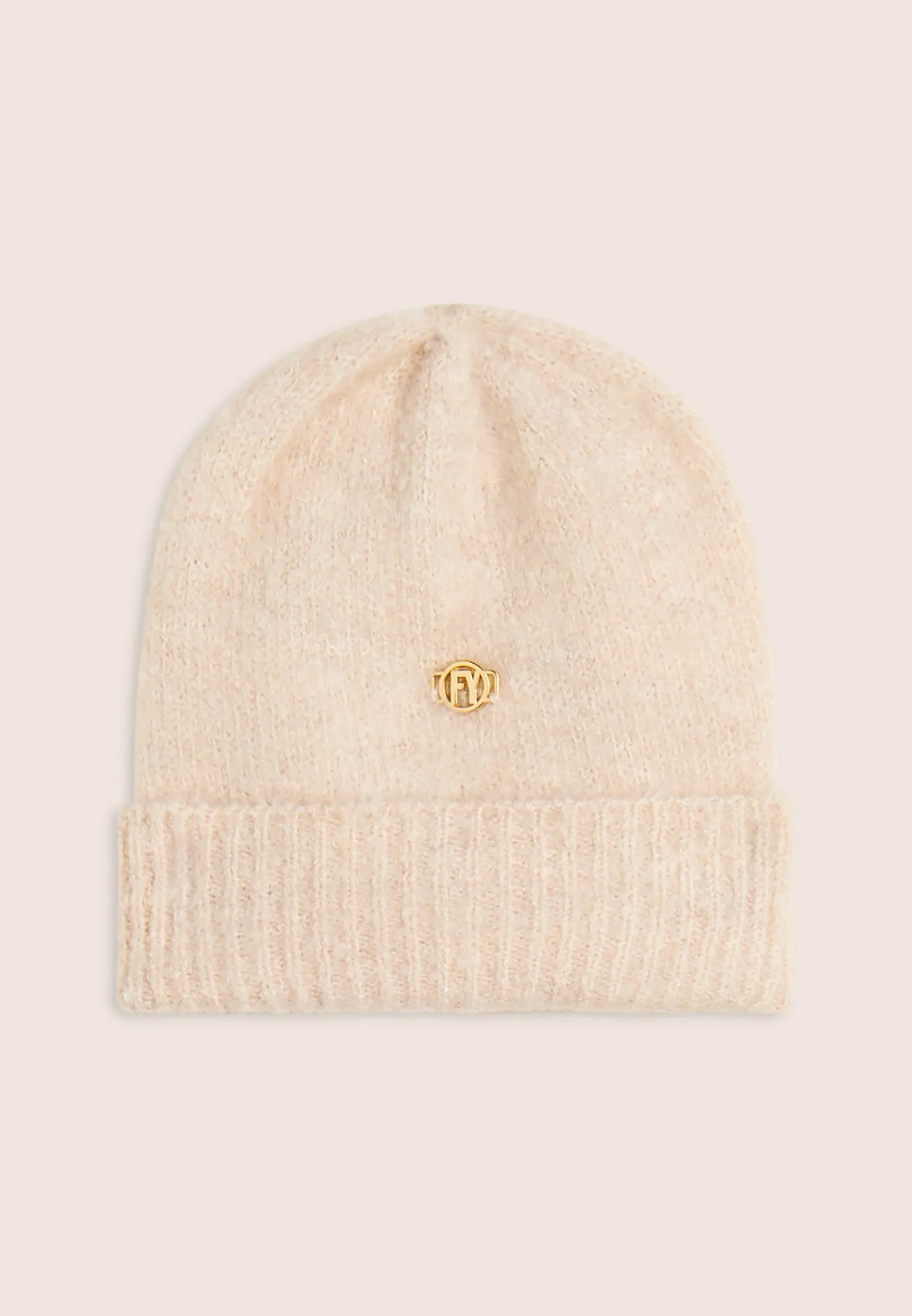 Freddy Beanie bouclé con risvolto e logo dorato FY-Donna Accessori Sportivi