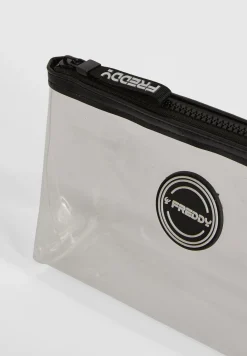 Freddy Beauty case grande in pvc trasparente-Donna Borse E Zaini