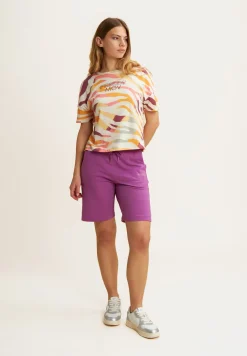 Freddy Bermuda in jersey con logo perline-Donna Padel|Pilates