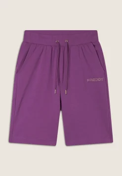 Freddy Bermuda in jersey con logo perline-Donna Padel|Pilates