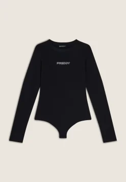 Freddy Body scollo quadrato in jersey decorato da strass-Donna Body