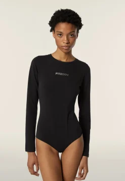 Freddy Body scollo quadrato in jersey decorato da strass-Donna Body