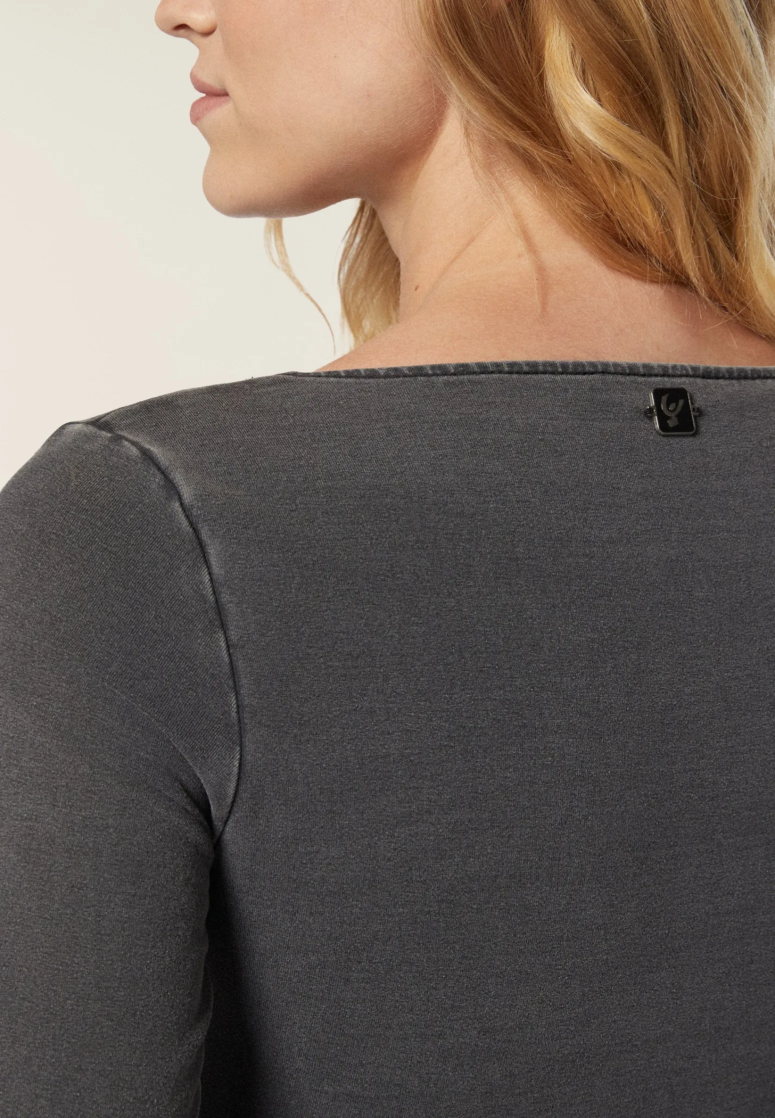 Freddy Body scollo quadrato in jersey effetto denim-Donna Body