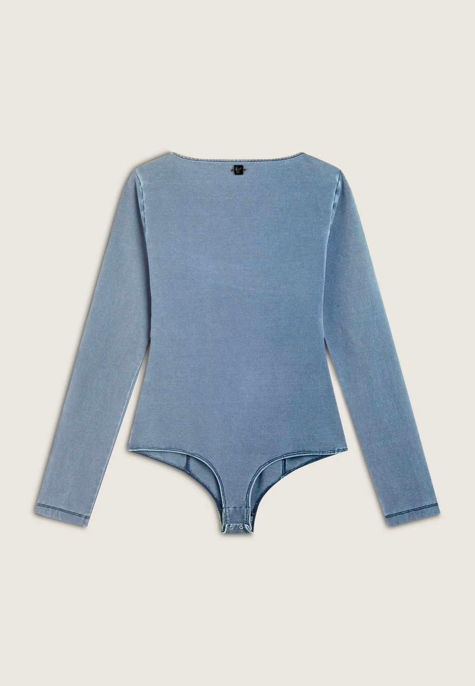 Freddy Body scollo quadrato in jersey effetto denim-Donna Body