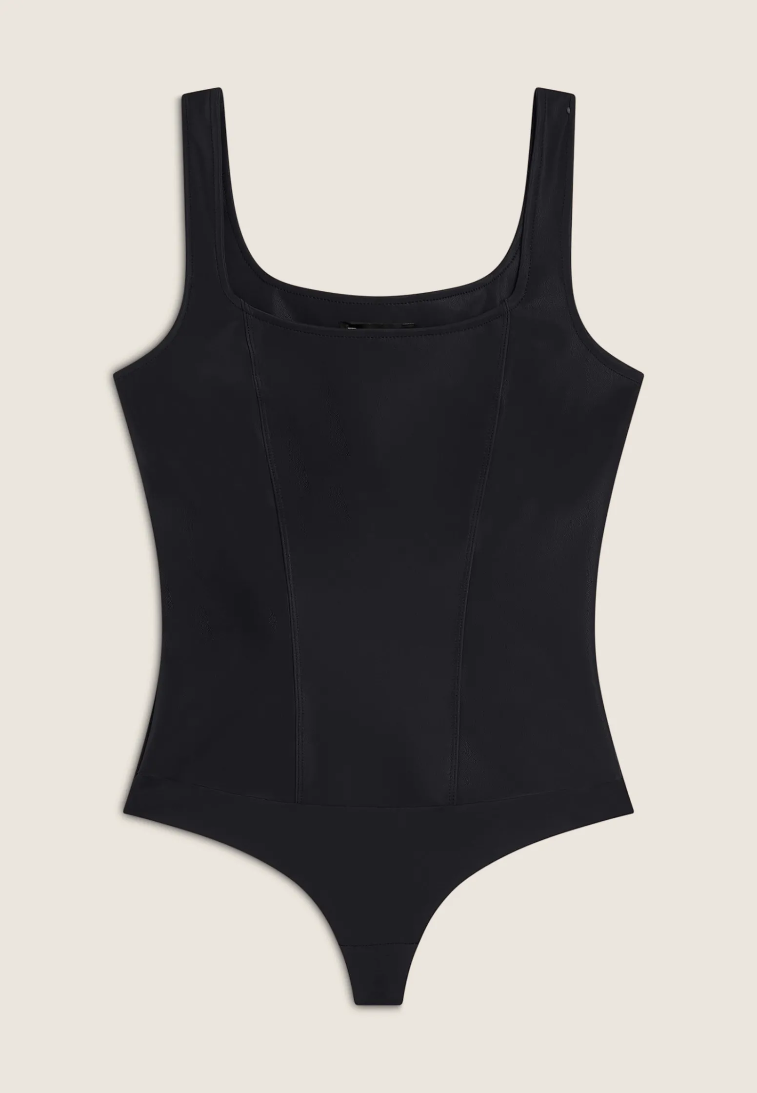 Freddy Body scollo quadrato in similpelle lucida-Donna Body