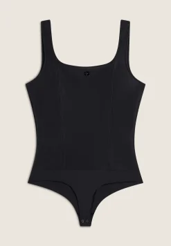 Freddy Body scollo quadrato in similpelle lucida-Donna Body