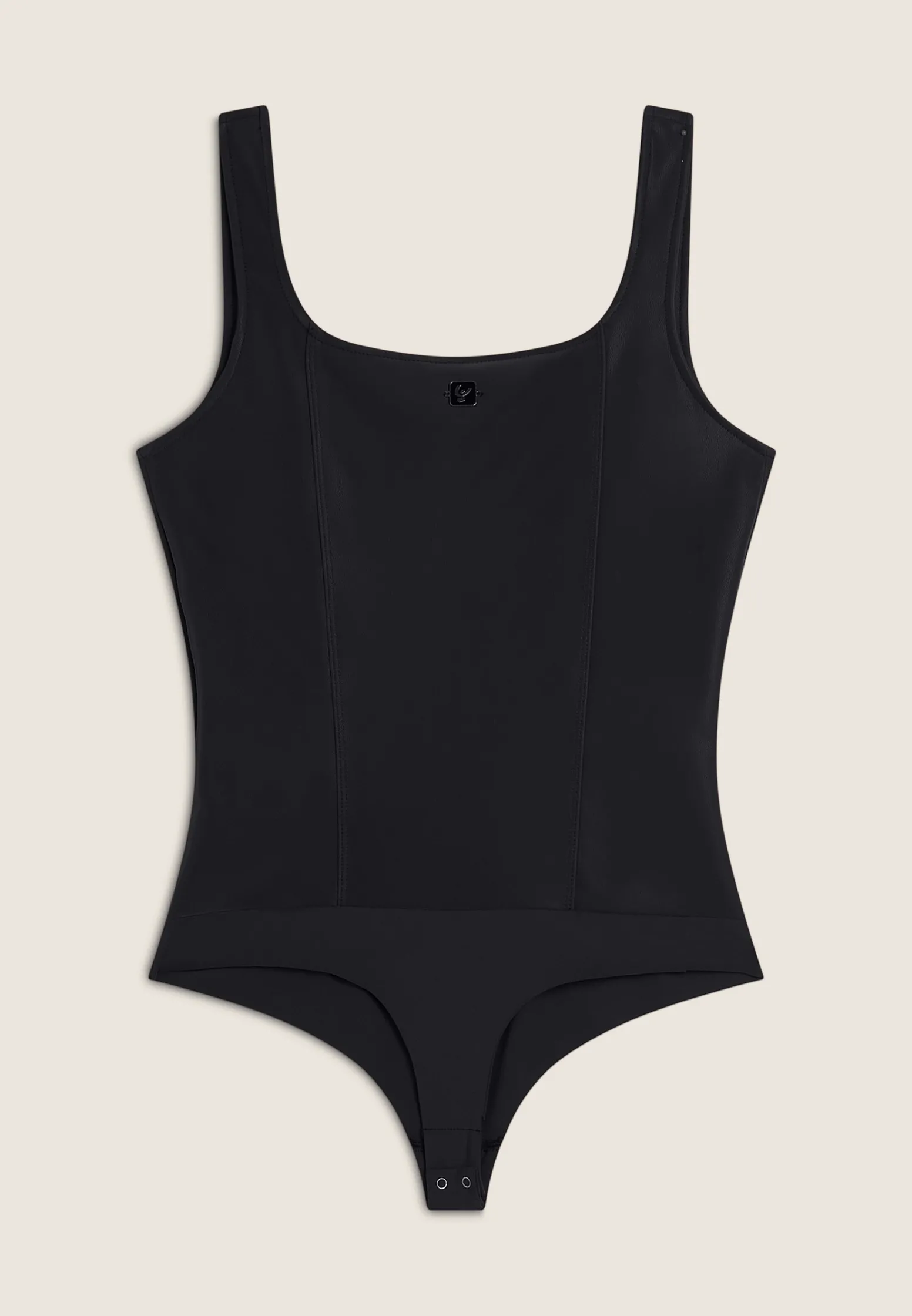 Freddy Body scollo quadrato in similpelle lucida-Donna Body