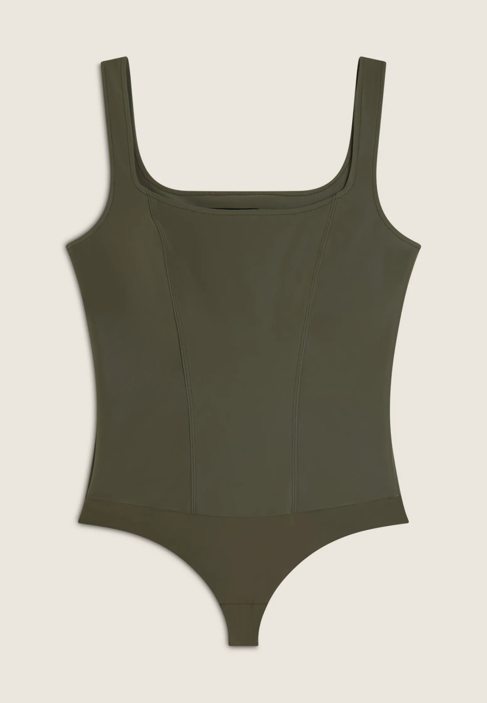 Freddy Body scollo quadrato in similpelle lucida-Donna Body