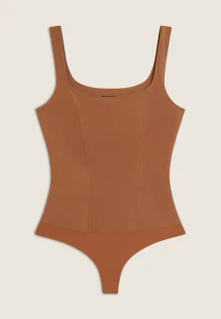 Freddy Body scollo quadrato in similpelle lucida-Donna Body