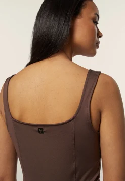 Freddy Body scollo quadrato in tessuto altamente traspirante-Donna Body