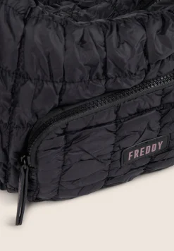 Freddy Borsa a spalla in nylon imbottito con cuciture a quadri-Donna Borse E Zaini