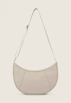 Freddy Borsa da spalla a mezzaluna in canvas con zip-Donna Borse E Zaini