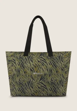 Freddy Borsa Shopper in canvas animalier con zip-Donna Borse E Zaini