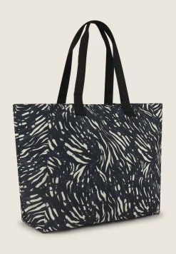 Freddy Borsa Shopper in canvas animalier con zip-Donna Borse E Zaini
