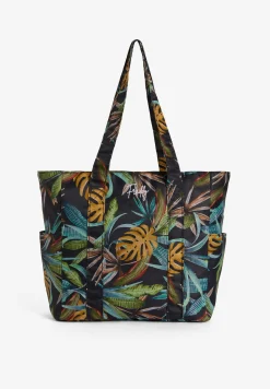 Freddy Borsa shopper stampa foliage tropical con tasche laterali-Donna Borse E Zaini