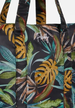 Freddy Borsa shopper stampa foliage tropical con tasche laterali-Donna Borse E Zaini