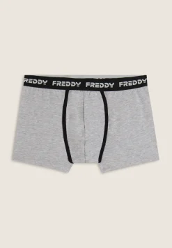 Freddy Boxer Uomo Aderenti con Elastico Jacquard e Logo-Uomo Underwear