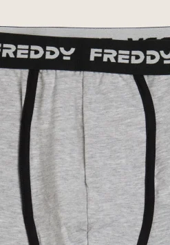 Freddy Boxer Uomo Aderenti con Elastico Jacquard e Logo-Uomo Underwear