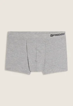 Freddy Boxer Uomo Aderenti con Gamba Corta e Logo-Uomo Underwear