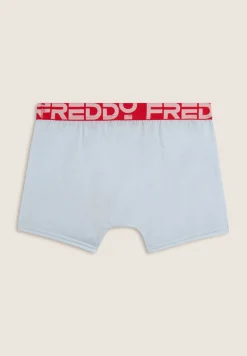 Freddy Boxer Uomo con Elastico Jacquard Colorato e Maxi Logo-Uomo Underwear