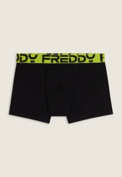 Freddy Boxer Uomo con Elastico Jacquard Colorato e Maxi Logo-Uomo Underwear