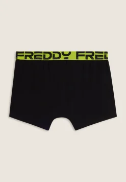 Freddy Boxer Uomo con Elastico Jacquard Colorato e Maxi Logo-Uomo Underwear