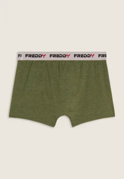 Freddy Boxer Uomo con Elastico Jacquard e Maxi Logo-Uomo Underwear