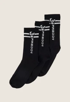 Freddy Calzini taglio medio con logo - Pack da 3 paia-Donna Accessori Sportivi|Accessori Sportivi