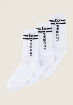 Freddy Calzini taglio medio con logo - Pack da 3 paia-Donna Accessori Sportivi|Accessori Sportivi
