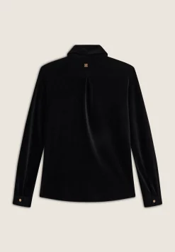 Freddy Camicia comfort fit in velluto mille righe-Donna Felpe