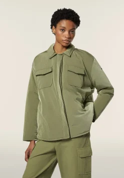 Freddy Camicia con imbottitura e fit oversize in nylon navtta-Donna Felpe
