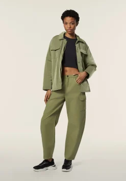 Freddy Camicia con imbottitura e fit oversize in nylon navtta-Donna Felpe