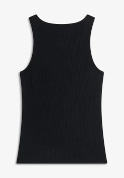 Freddy Canotta a costine da bambina con piccolo logo glitter- Top E Canotte