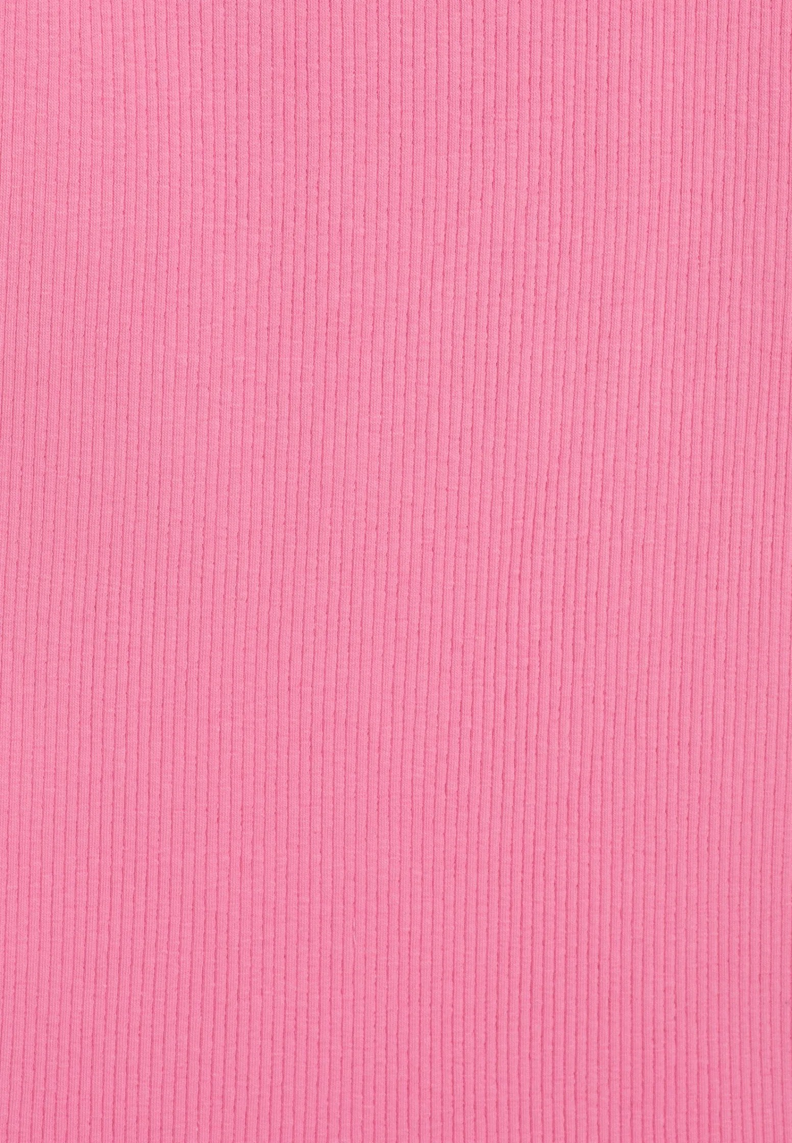 Freddy Canotta a costine da bambina con piccolo logo glitter- Top E Canotte