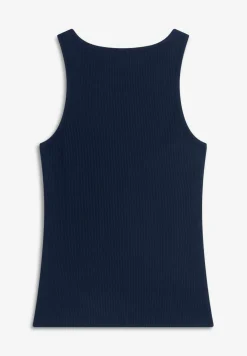 Freddy Canotta a costine da bambina con piccolo logo glitter- Top E Canotte