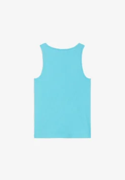 Freddy Canotta a costine da bambina con piccolo logo glitter- Top E Canotte