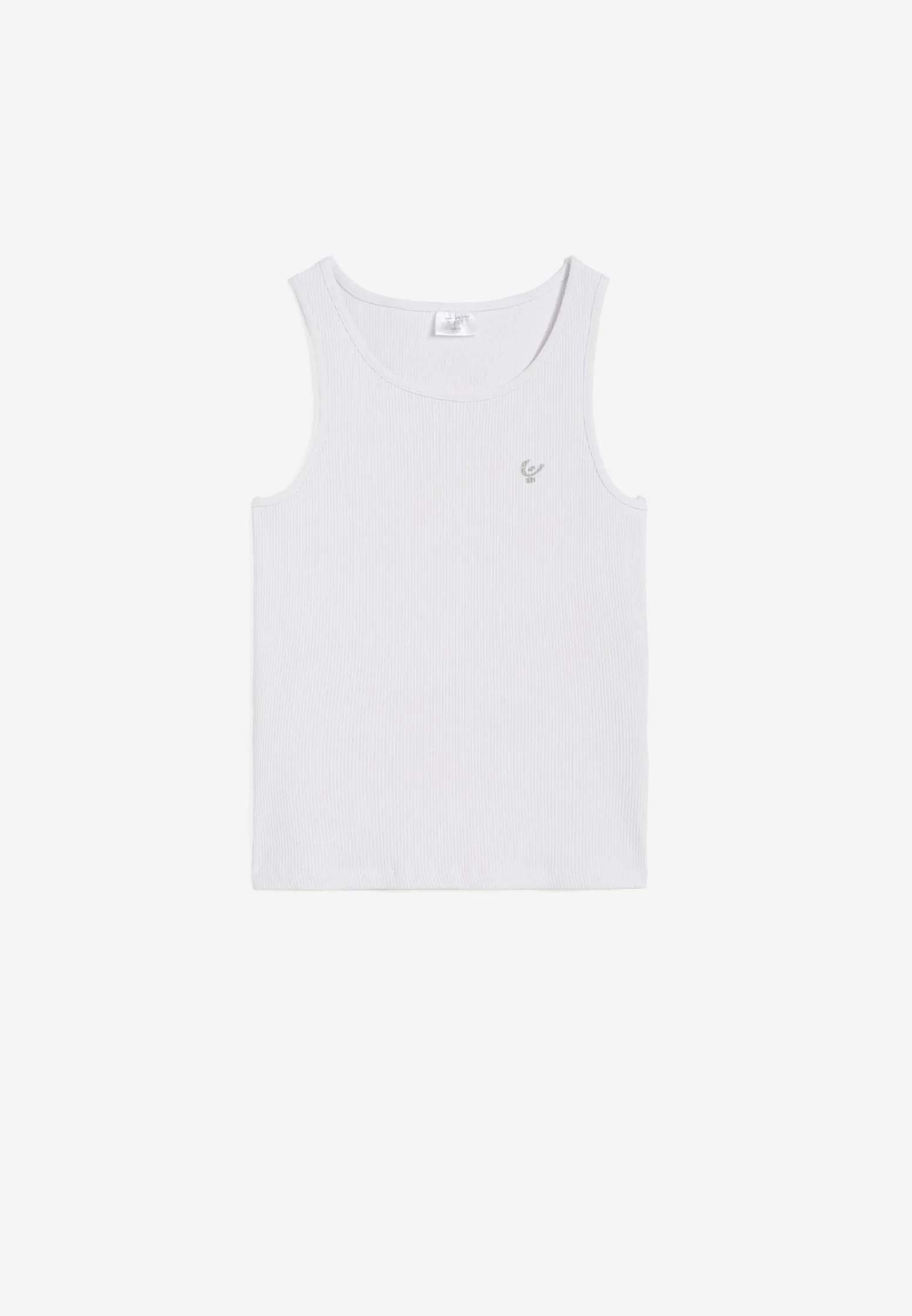 Freddy Canotta a costine da bambina con piccolo logo glitter- Top E Canotte