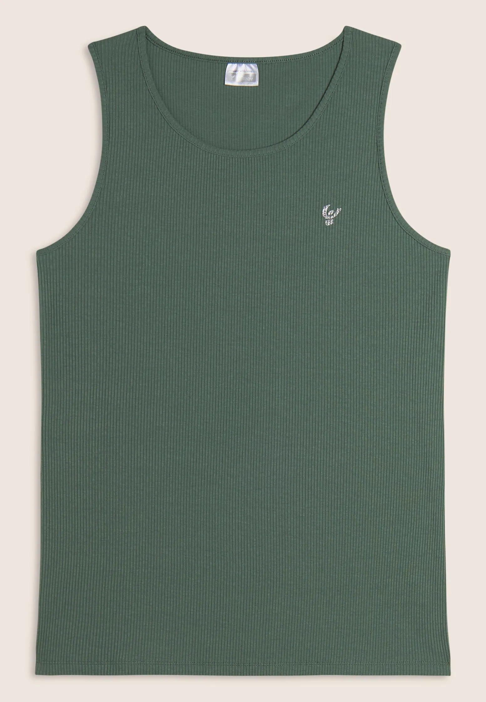 Freddy Canotta a costine da bambina con piccolo logo glitter- Top E Canotte