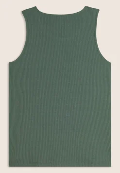 Freddy Canotta a costine da bambina con piccolo logo glitter- Top E Canotte
