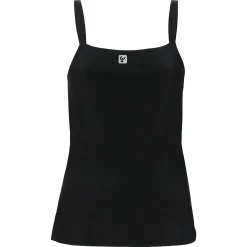 Freddy Canotta basic slim total black-Donna Top E Canotte