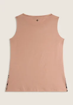 Freddy Canotta con fondo svasato e grafica con borchie-Donna Top E Canotte