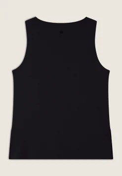 Freddy Canotta con fondo svasato e grafica con borchie-Donna Top E Canotte
